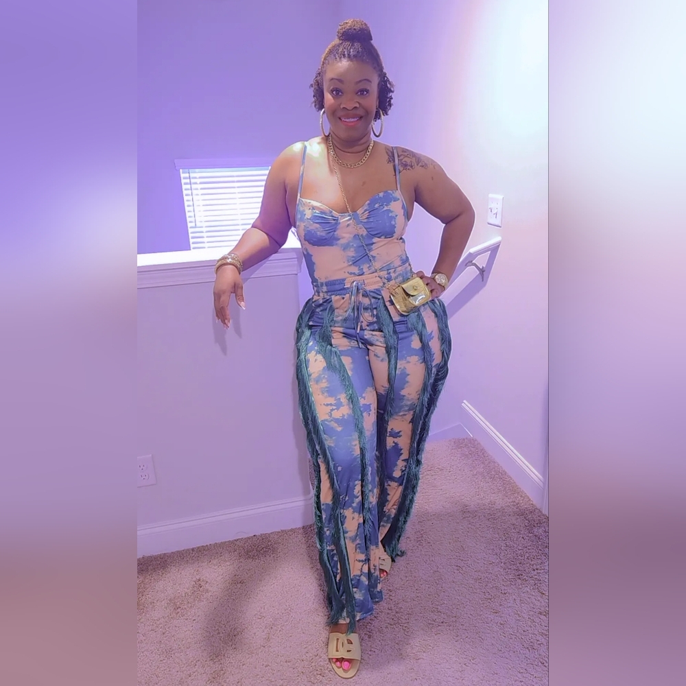 Tie-Dye Fringe Set